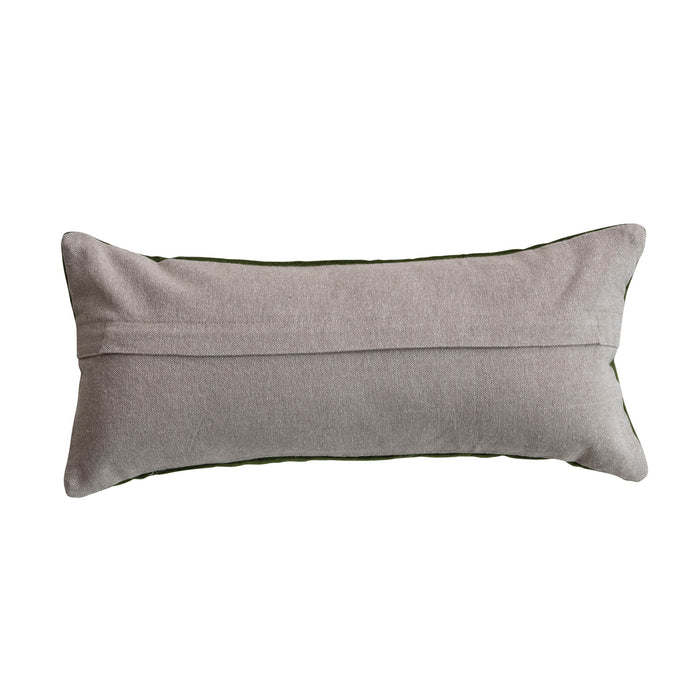 Cotton Velvet Butterfly Lumbar Pillow