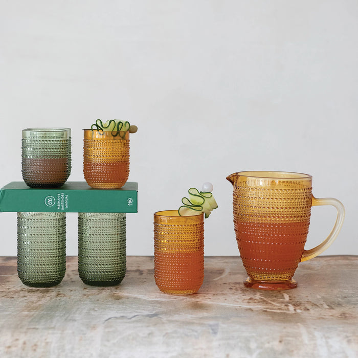 Raised Dots Drinking Glass