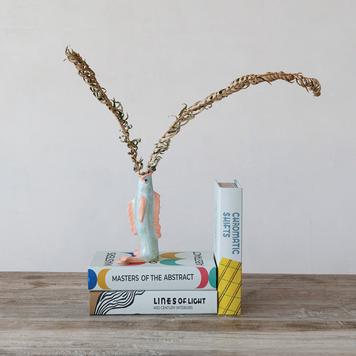 Standing Fish Vase