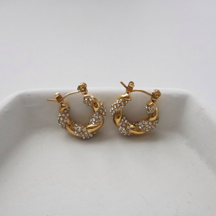 Mia Hoops | Small CZ Hoops