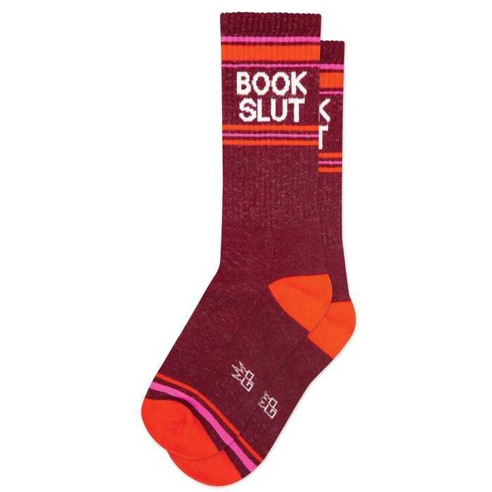 Book Slut Gym Crew Socks - Funny Gift for Book Lovers