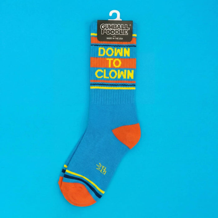 Down To Clown Gym Crew Socks