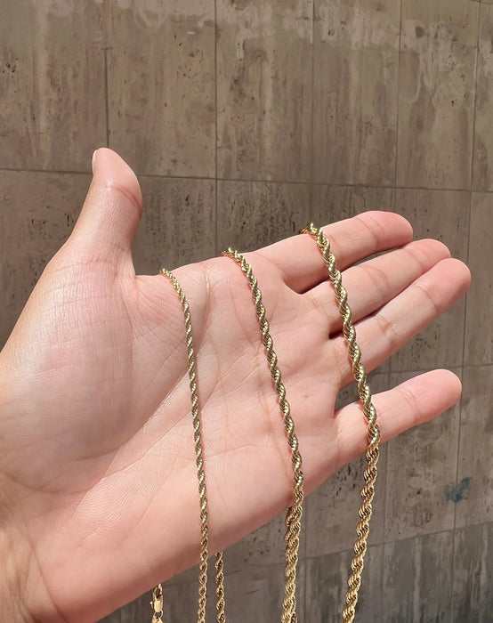 18K Gold Filled Rope Chain