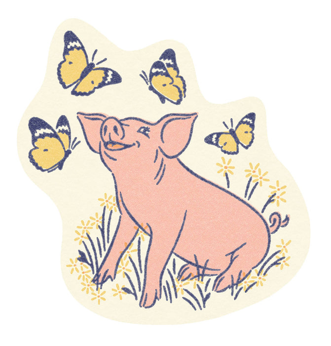 Happy Pig Sticker