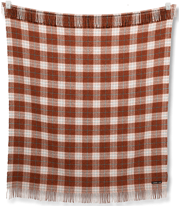 Plaid Rust Blanket