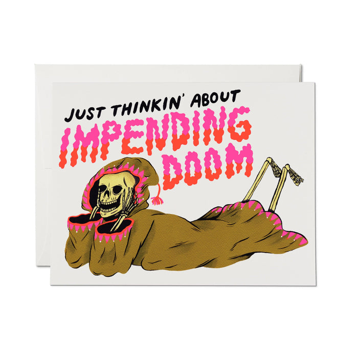 Impending Doom greeting card