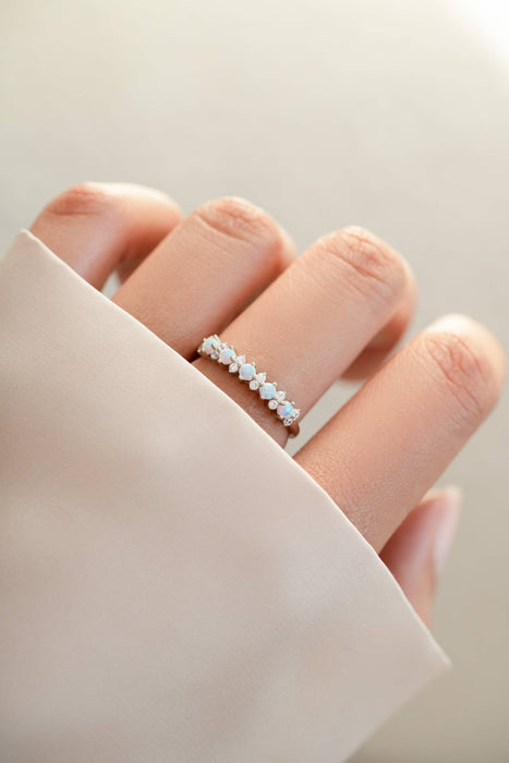 Opal Stephanie Stacking Ring