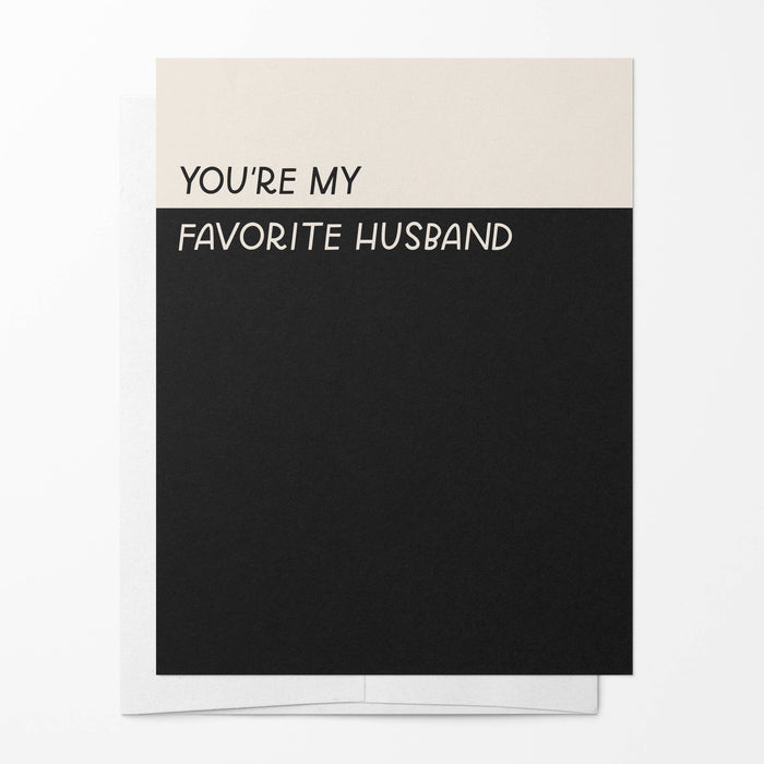You're My Favorite Husband Card | Funny Anniversary Cards