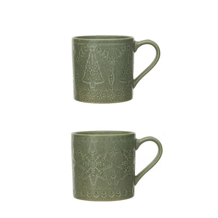Stoneware Christmas Tree Mug