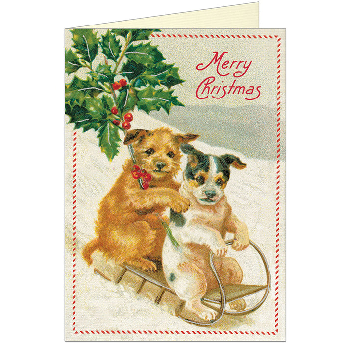 Christmas Dogs Greeting Card
