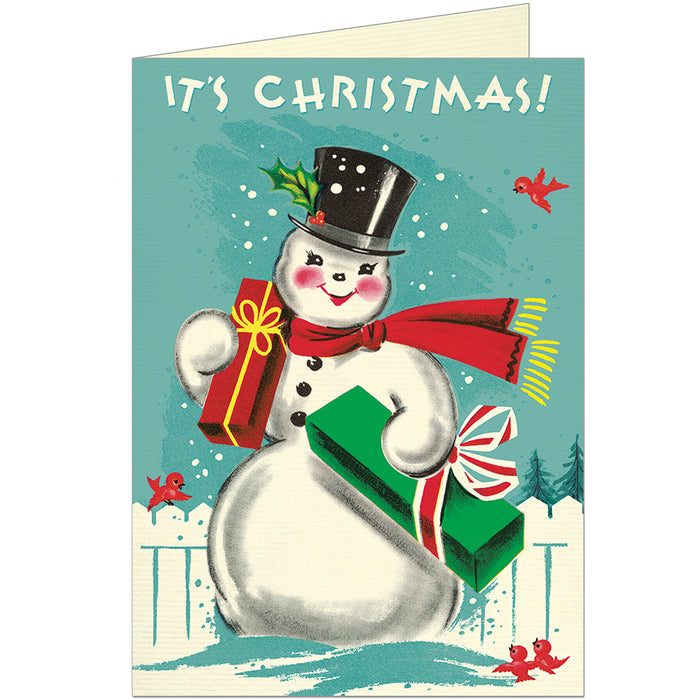 It's Christmas Snowman Greeting Card