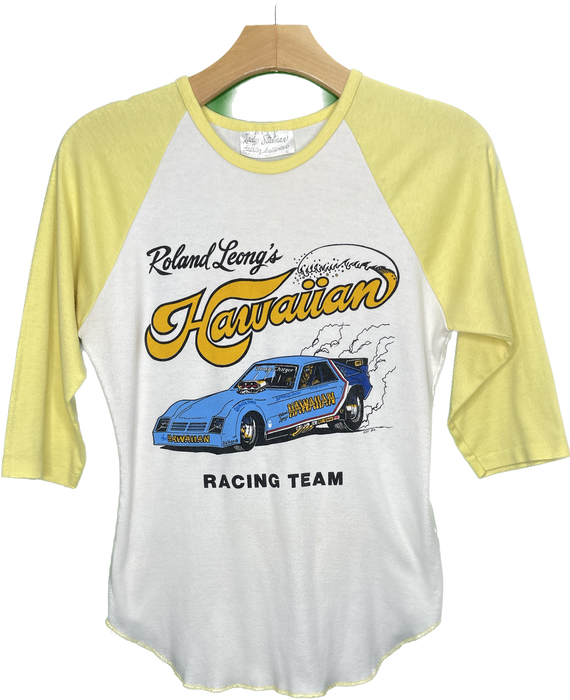 S Vintage Hawaiian Racing Team Raglan Roland Land T-Shirt