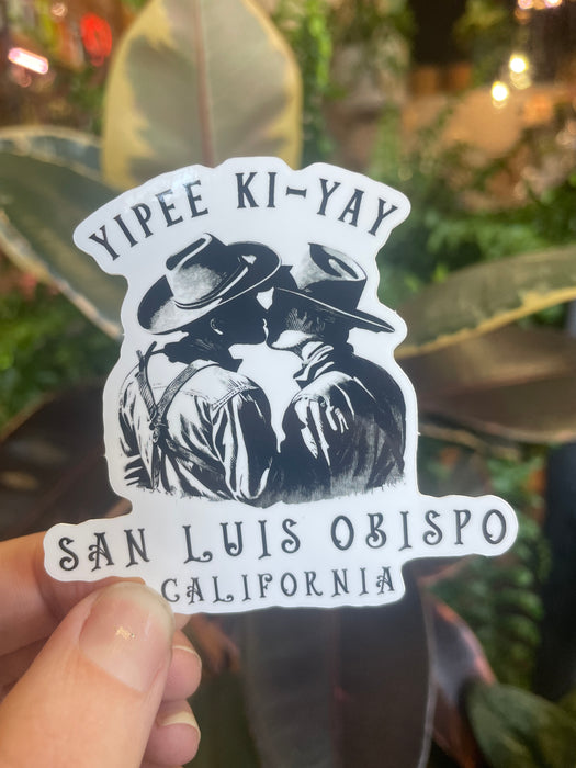 Yipee Ki Gay Cowboy San Luis Obispo Sticker