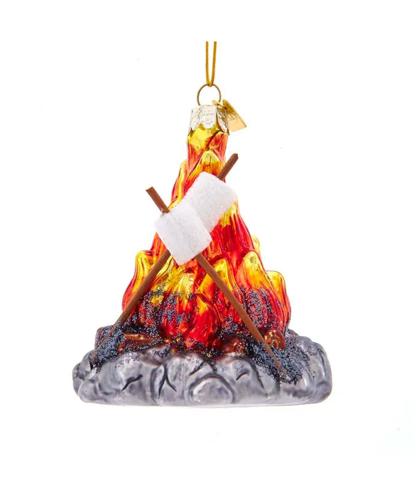 Noble Gems Glass Campfire Ornament