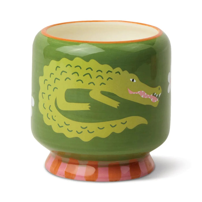 A Dopo Handpainted Ceramic Candle