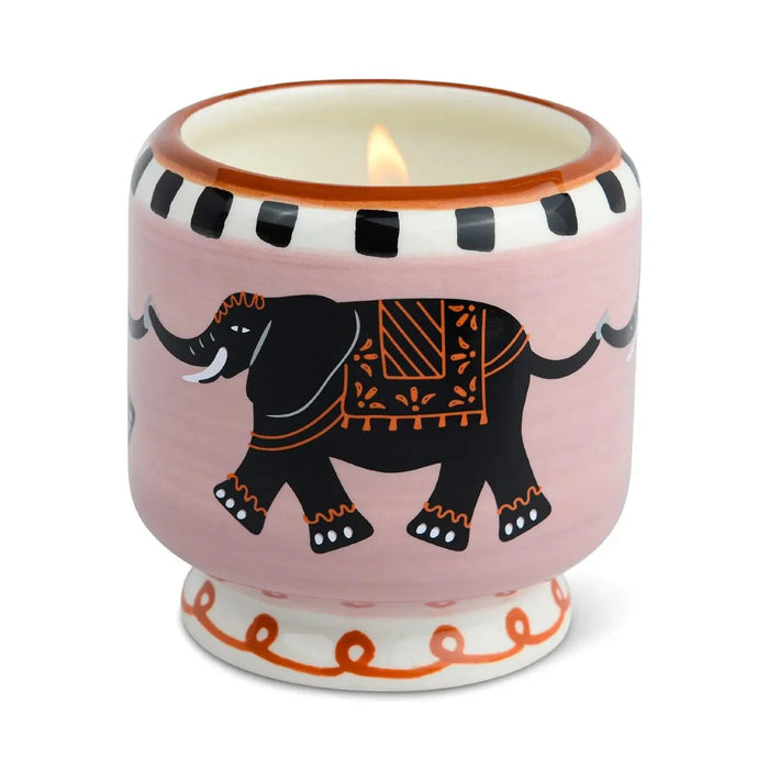 A Dopo Handpainted Ceramic Candle