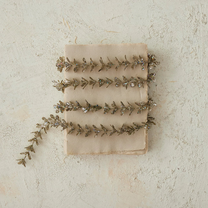 72"L Faux Boxwood Garland w/ Glitter