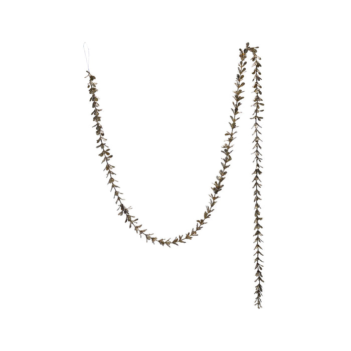 72"L Faux Boxwood Garland w/ Glitter