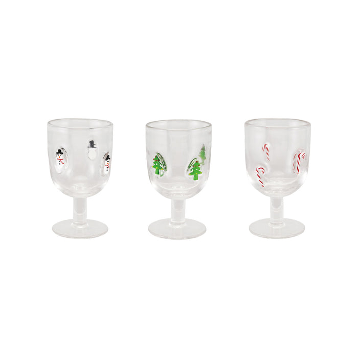 Holiday Stemmed Wine Glass