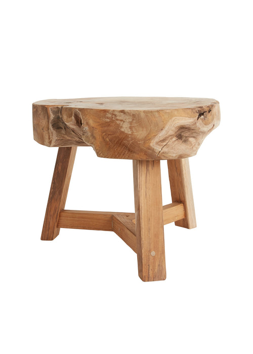 Wood Slab Side Table