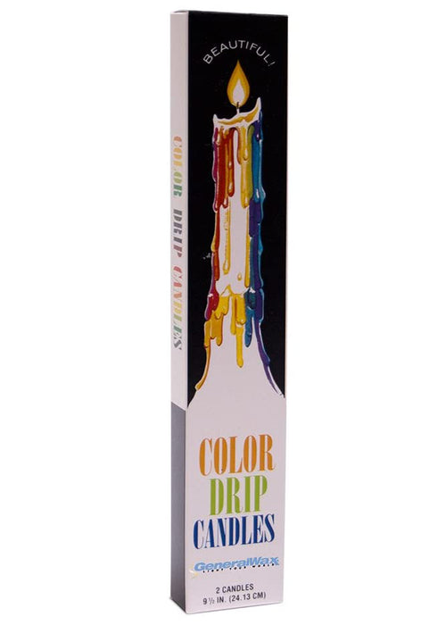 Rainbow Color Drip Candle