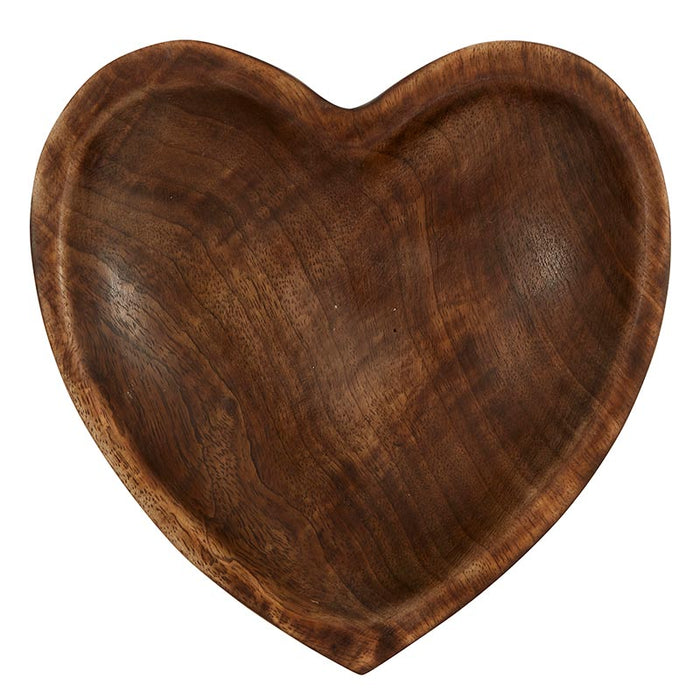 Wooden Heart Bowl Large