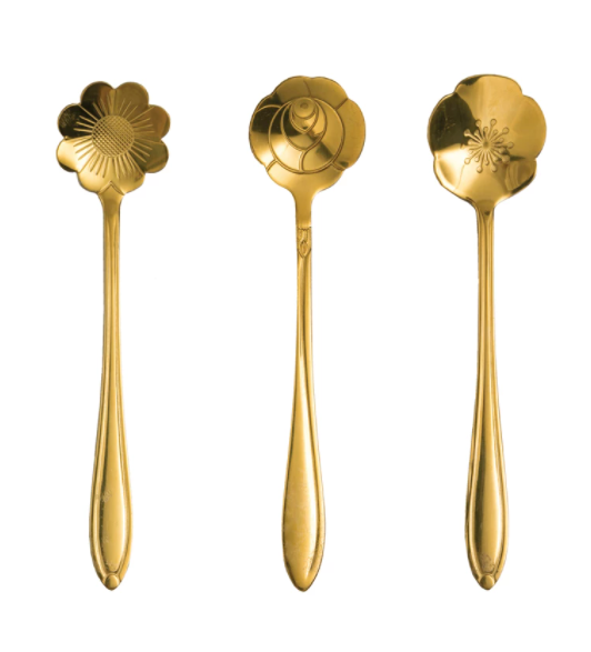 Set of 3 Flower Spoons