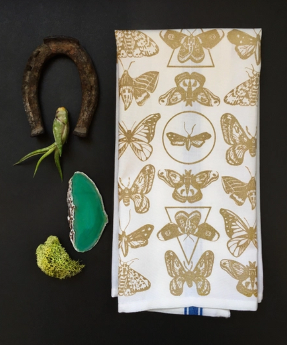 Moth Pattern Towel