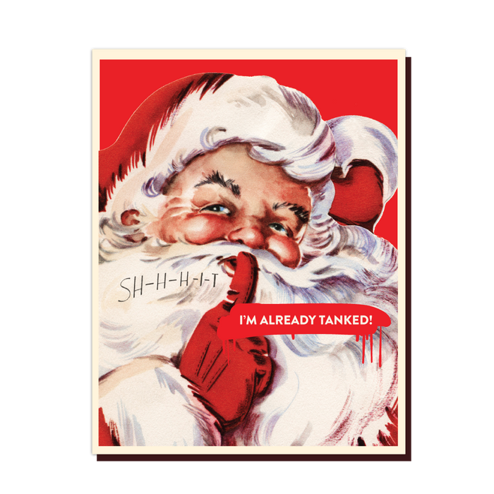 Tanked Santa Card