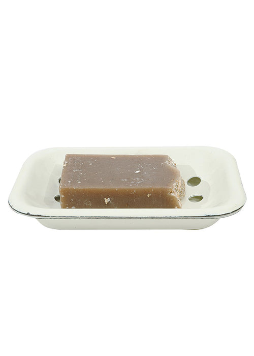 Enameled Metal Soap Dish