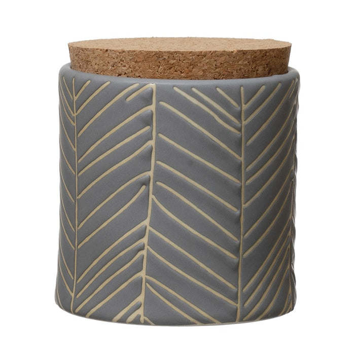 Stoneware Canister & Cork Lid