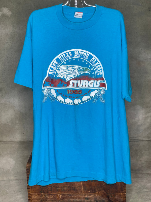 Vintage XL 1988 89s Sturgis Black Hills Motorcycle Rally Shirt