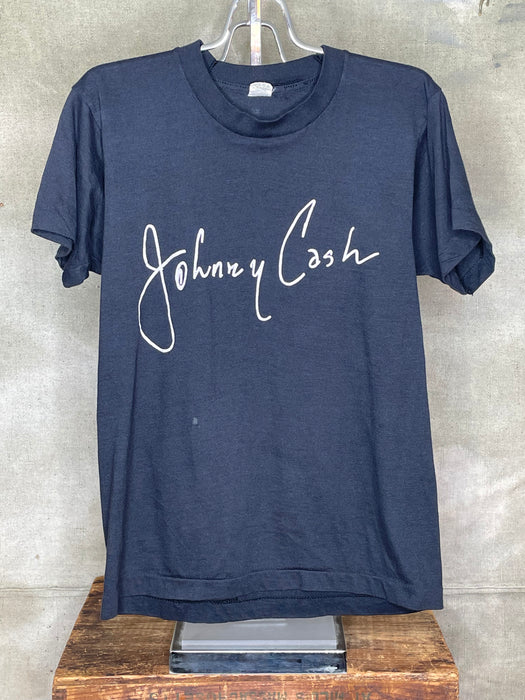 Vintage XS/S Johnny  Cash 80s Single Stitch Shirt