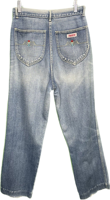 Vintage W29” Gitano Denim High Waisted Embroidered Mom Jeans