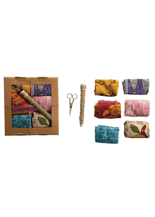 Vintage Silk Sari Wrapping Kit